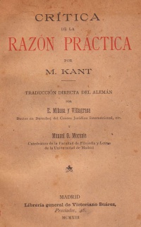 Colección de filósofos españoles y extranjeros - Kant 1913