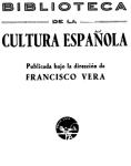 Biblioteca de la Cultura española, prospecto de 1934