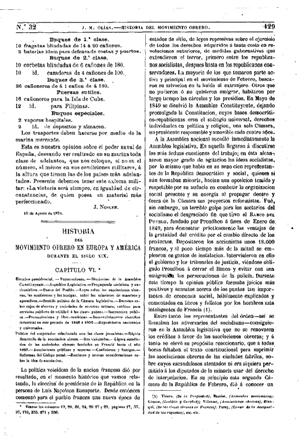 Joaquín Martín de Olías, Historia del movimiento obrero en Europa y América durante el siglo XIX, 1874