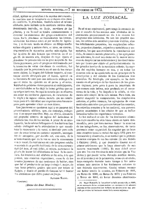 Amadeo Guillemin, La luz zodiacal, 1875