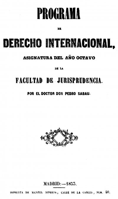 Programa de Derecho Internacional