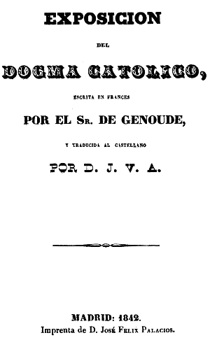 Biblioteca Religiosa, tomo 1, Madrid 1842