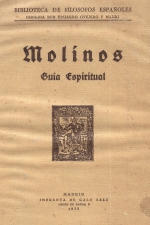 Biblioteca de Filósofos Españoles - Molinos 1935