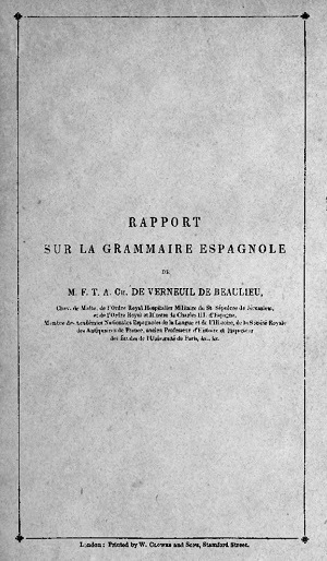 Grammaire Espagnole