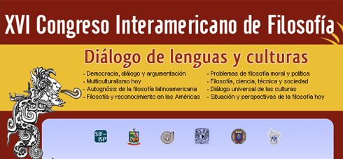 XVI Congreso Interamericano de Filosofía, Monterrey, Nuevo León, 20-26 septiembre 2009