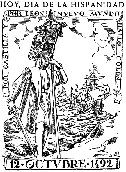 Hoy, Día de la Hispanidad. Dibujo de Alfonso Iglesias