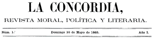 La Concordia, revista moral, política y literaria