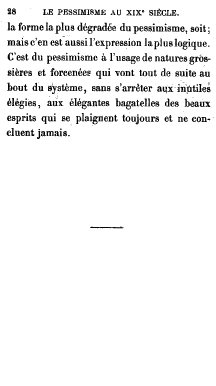 Caro, Le pessimisme au XIX, Hachette, Paris 1878, pg 28