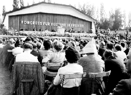 Congreso por la Libertad de la Cultura, Berlín 29 junio 1950, sesión pública en el parque Funkturm