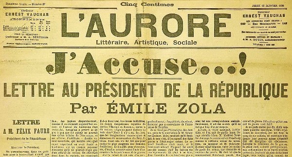 Emile Zola, J'Accuse