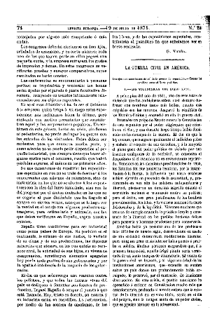 Conde de París, La guerra civil en América, 1874