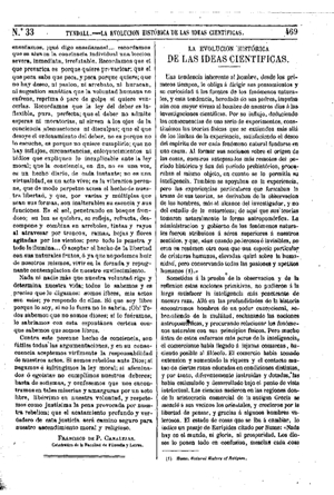 John Tyndall, La evolución histórica de las ideas científicas, 1874