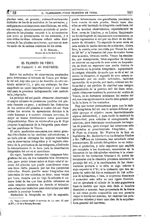 Camilo Flammarion, El tránsito de Venus, su pasado y su porvenir, 1875