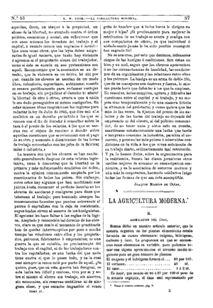 Luis María Utor, La agricultura moderna, 1875