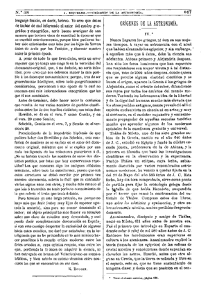 Joaquín Riquelme y Laín-Calvo, Orígenes de la Astronomía, 1875