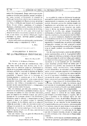 Joaquín Rodríguez San Pedro, Fundamentos y efectos de la propiedad individual, 1875