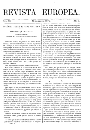 Ramón de Campoamor, Polémica sobre el panentheismo, 1875