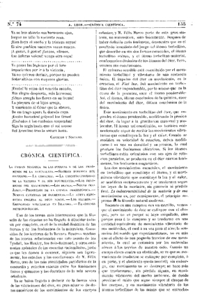 A. León, Crónica científica, 1875