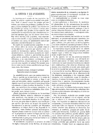 Máximo Cornu, La Botánica y sus aplicaciones, 1875