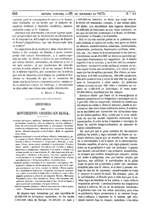 Joaquín Martín de Olías, Historia del movimiento obrero en Rusia, 1875