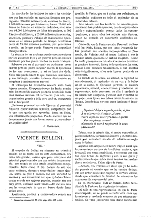 Arturo Pougin, Vicente Bellini, 1875