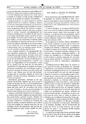 H. Capitaine, Una visita al Sultán de Zanzíbar, 1875