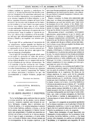 Luis María Utor, La agricultura moderna, 1875